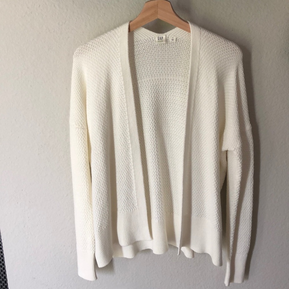 GAP White Knitted Cardigan